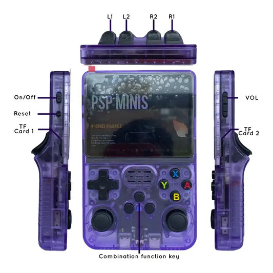 R36S console showcasing its user interface