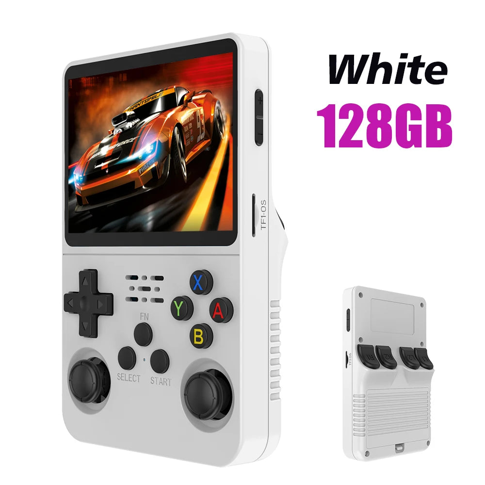 White R36S console with black buttons 128GB