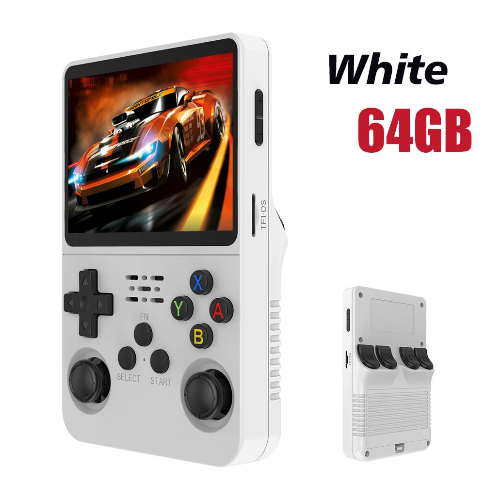 White R36S console with black buttons 64GB